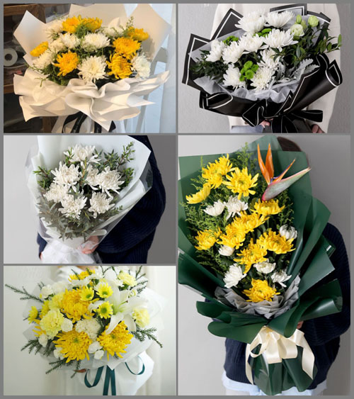 浙江省台州玉环县楚门镇白事花束代送